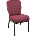 Flash Furniture Advantage Signature Elite Maroon Church Chair, 20" Wide PCRCB-104
